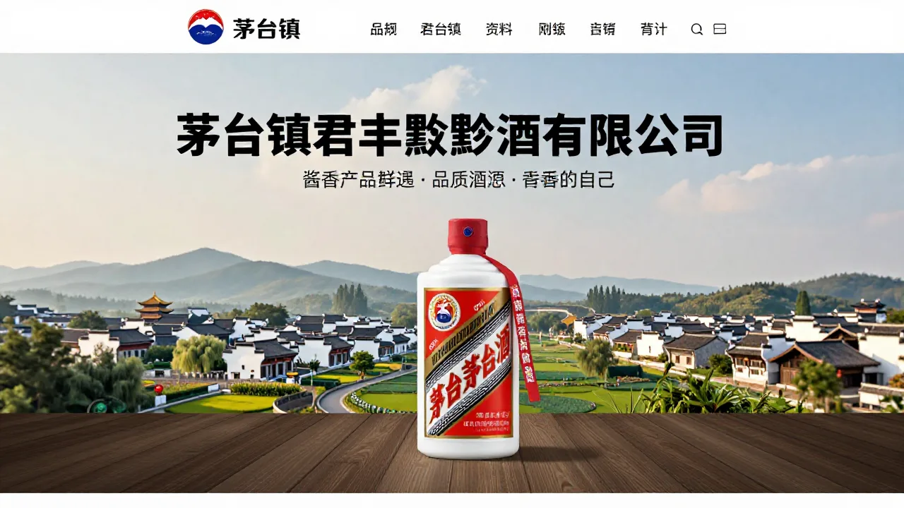 茅台镇君丰永黔酒业有限公司 首页主视觉